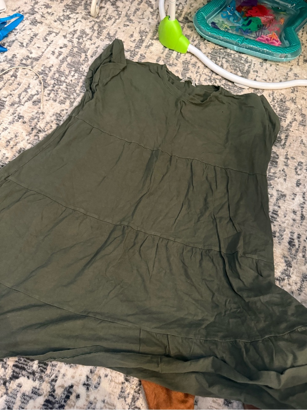 Time and Tru Olive Green Dress
